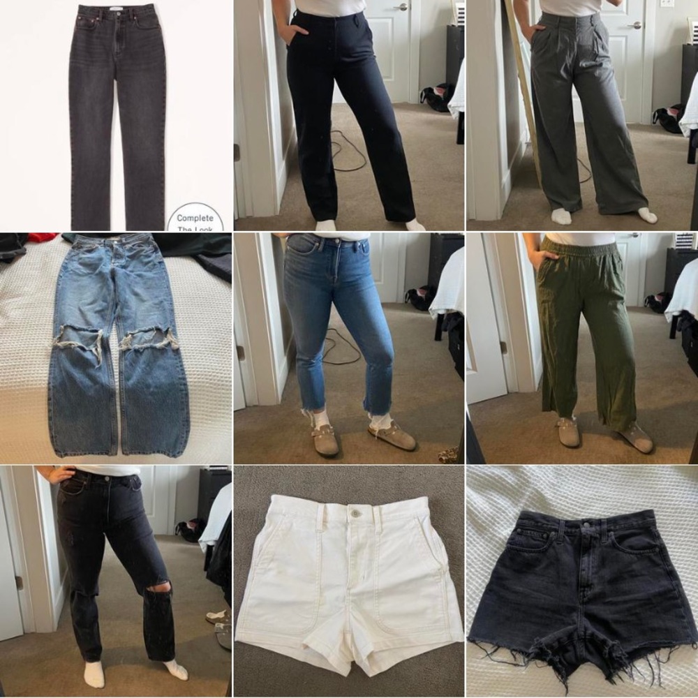 Abercrombie Trousers, Madewell Shorts & Old Navy Linen Pants